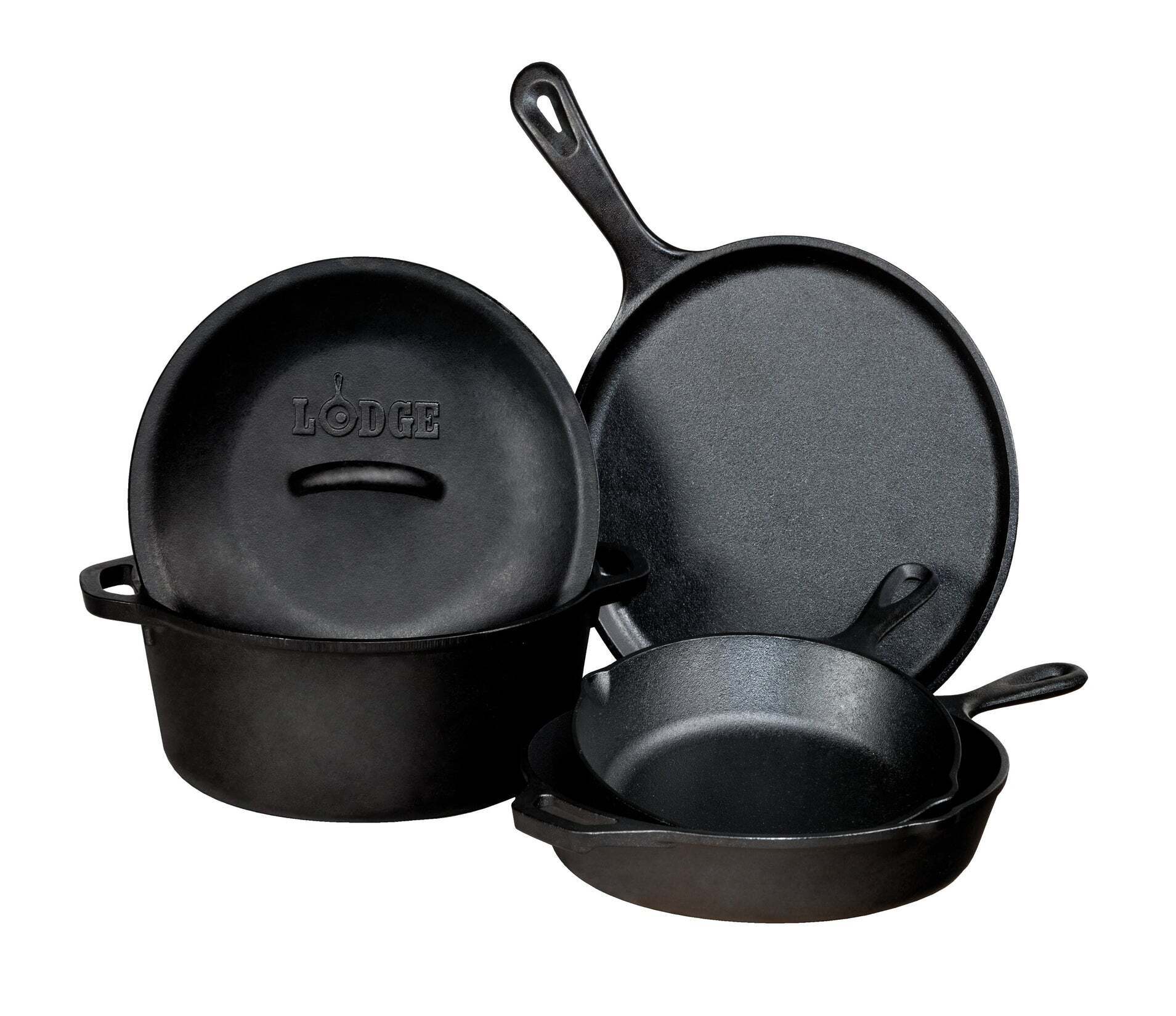 PreSeasoned Cast Iron 5 Piece Set, L5HS3, 5 Piece Combo Set JCPenney