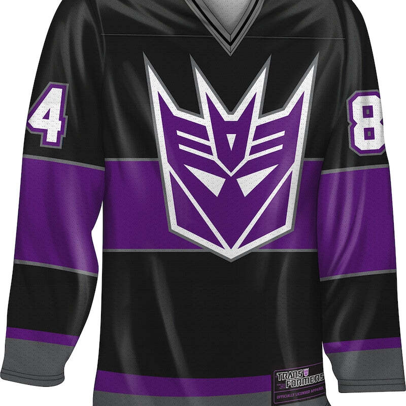 Megatron Decepticons Transformers Hockey Jersey - AZM Global Clearance ...