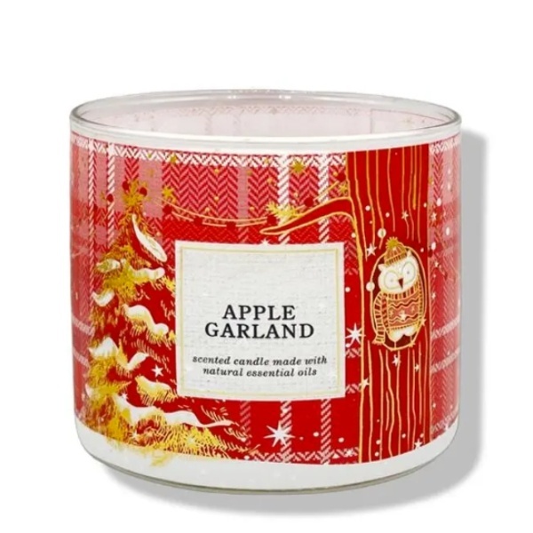 Apple Garland 3 Wick Candle KEVINCITY