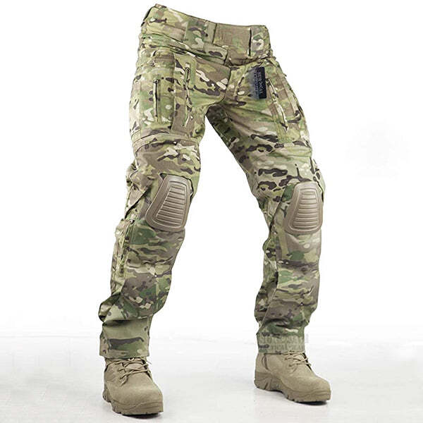 Survival Tactical Gear Pants with Knee Pads Hunting Paintball Airsoft Aearting