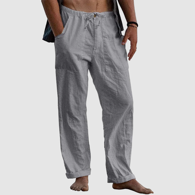Men's linen beach casual loosefitting pants tendeniza