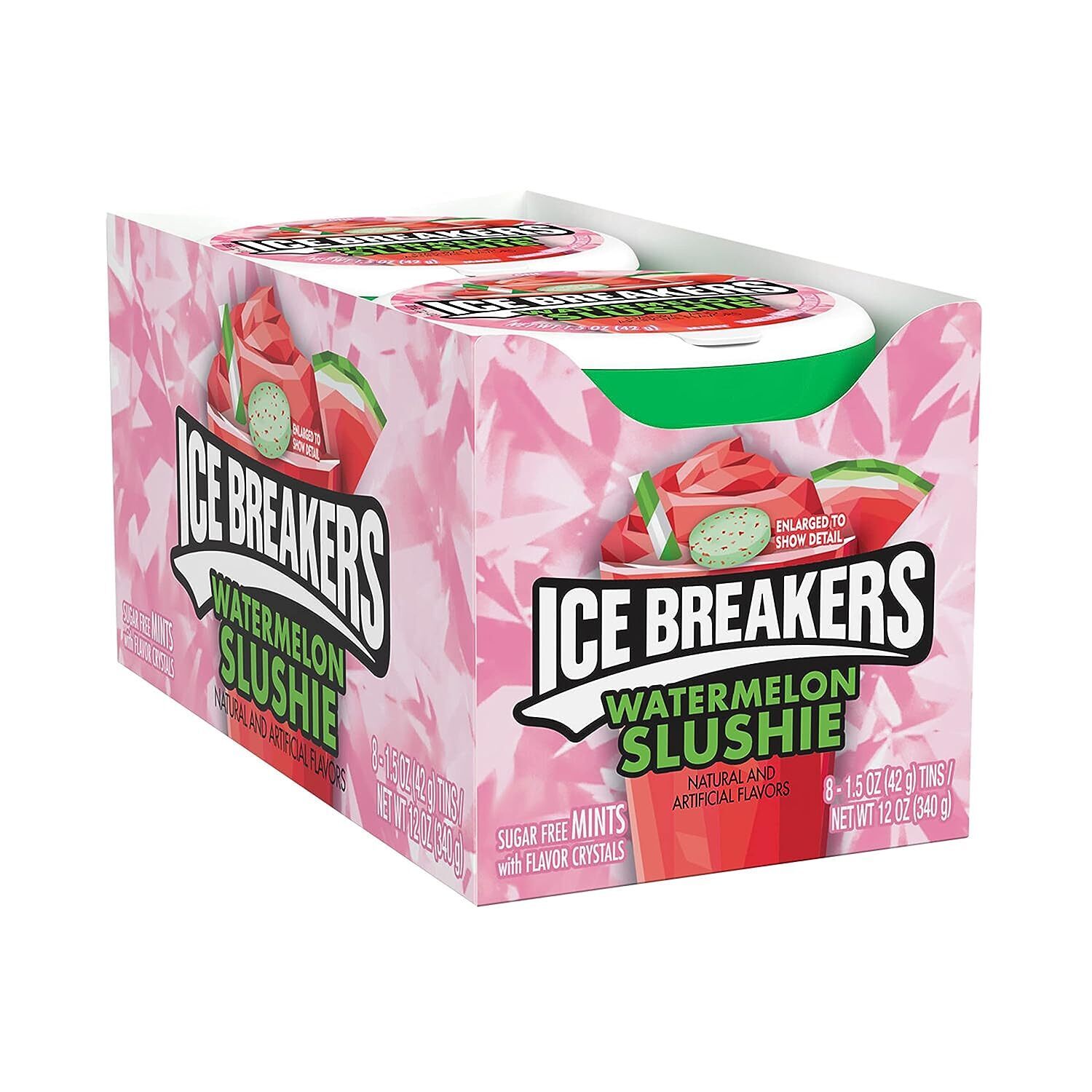 ICE BREAKERS Watermelon Slushie Flavored, Fruit Flavored Candy Sugar F ...