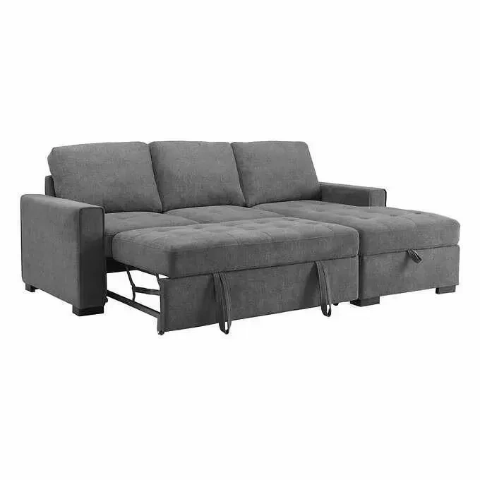 Kendale Sleeper Sofa With Storage Chaise AMZ OUTLET