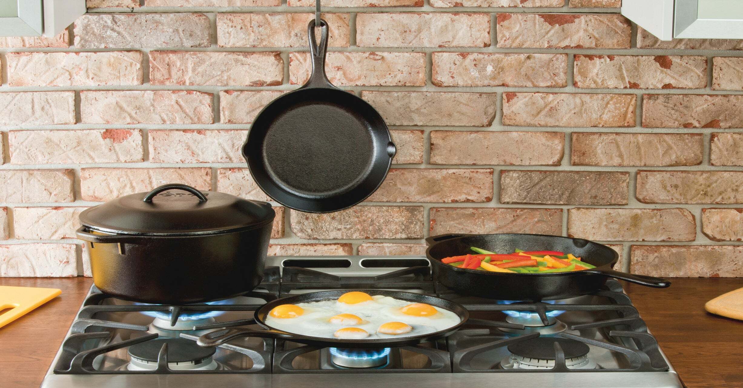 PreSeasoned Cast Iron 5 Piece Set, L5HS3, 5 Piece Combo Set JCPenney