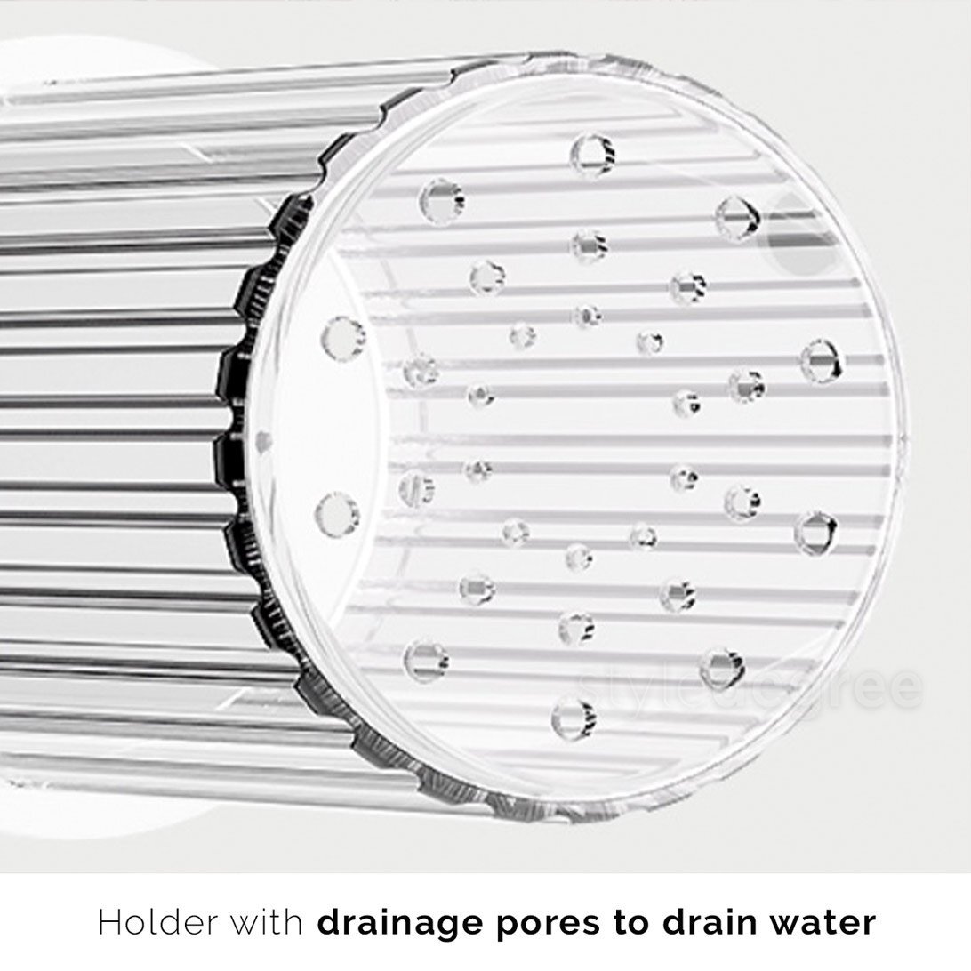 Classy Fluted Utensils Holder Storageart