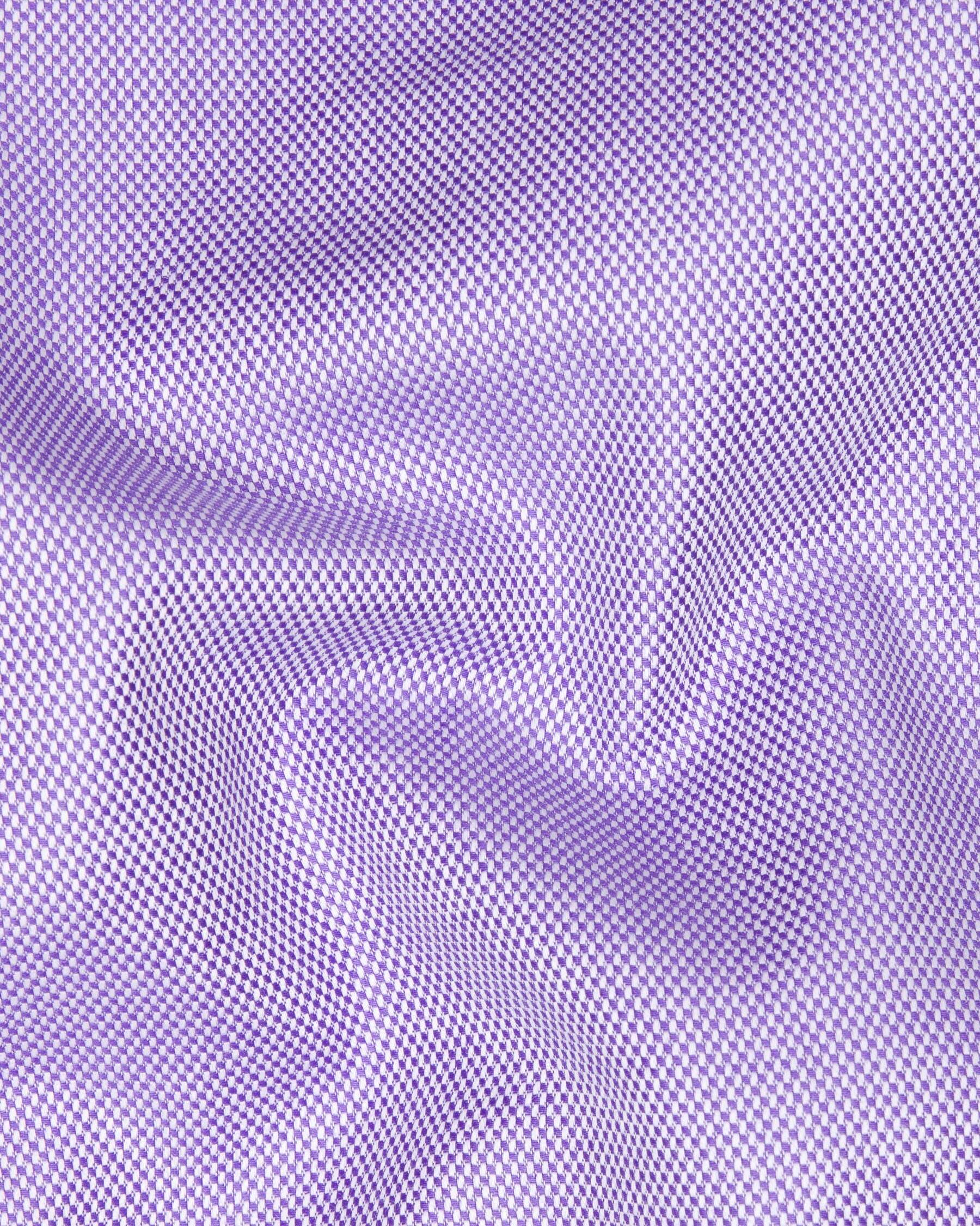 Lilac Dobby Textured Premium Giza Cotton Shirt
