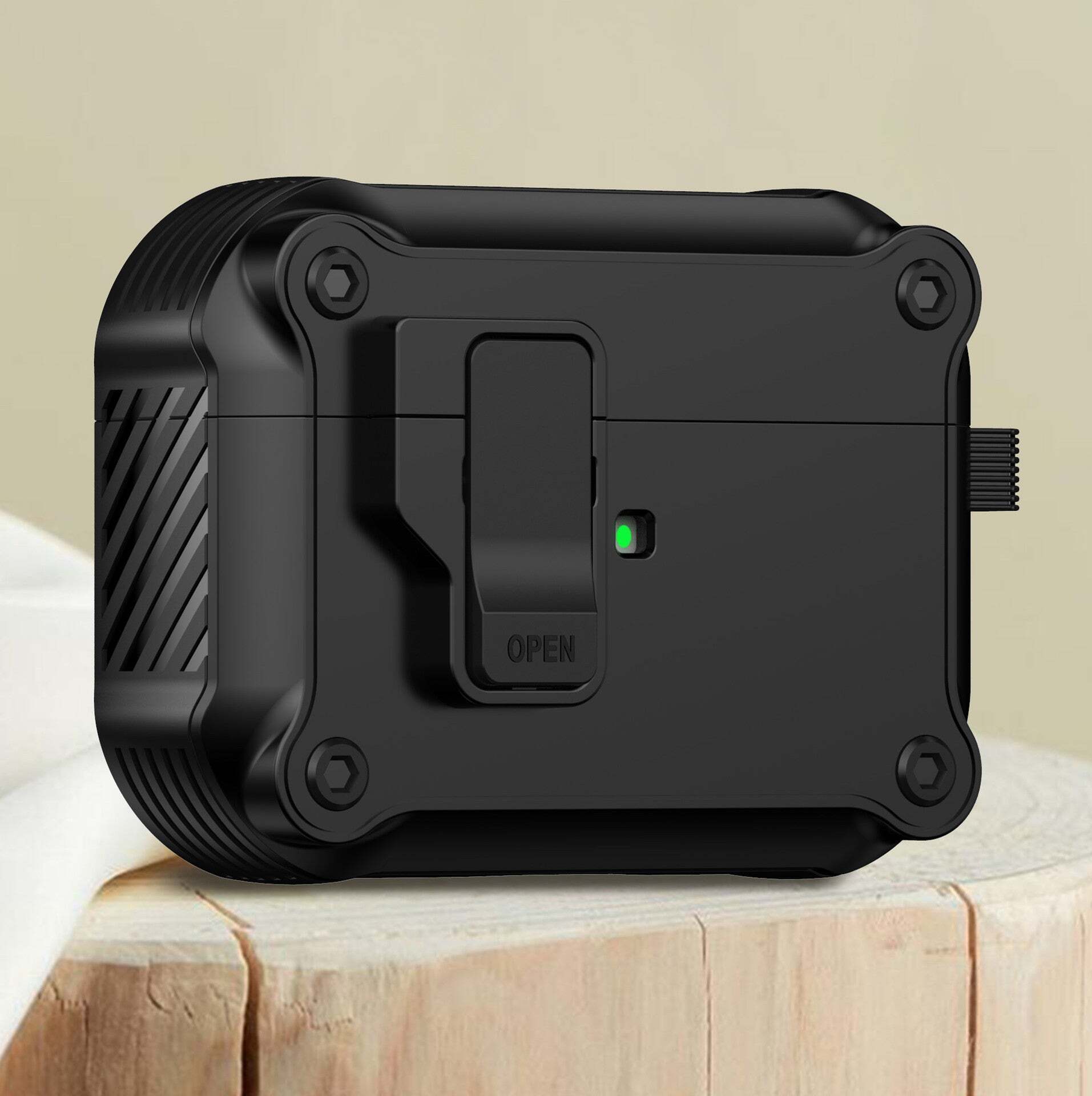 Locking AirPods Case Prevent Loss with SecureSnap Technology banma03