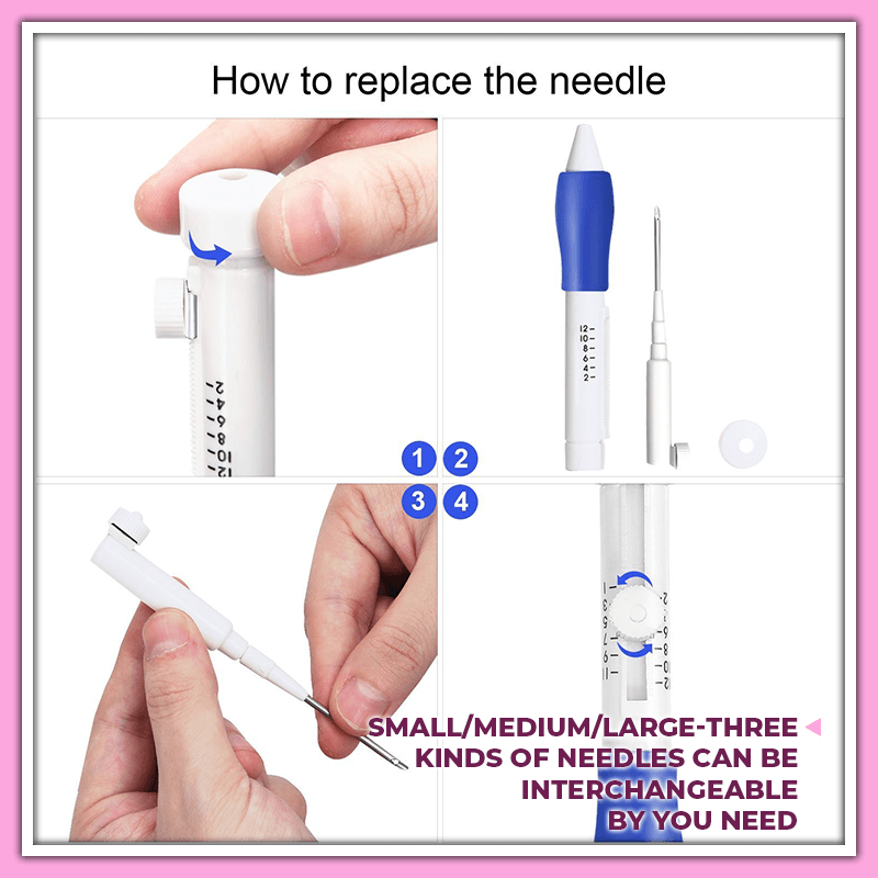 Rainbow Color Embroidery Threading Pen Set Ruqadl