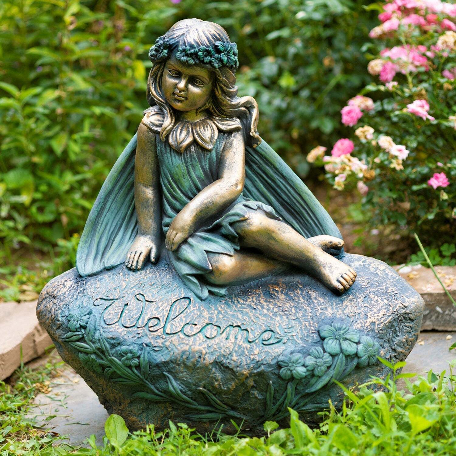 25.5" Tall Sitting Fairy Garden Statue "Iris" JCPenney