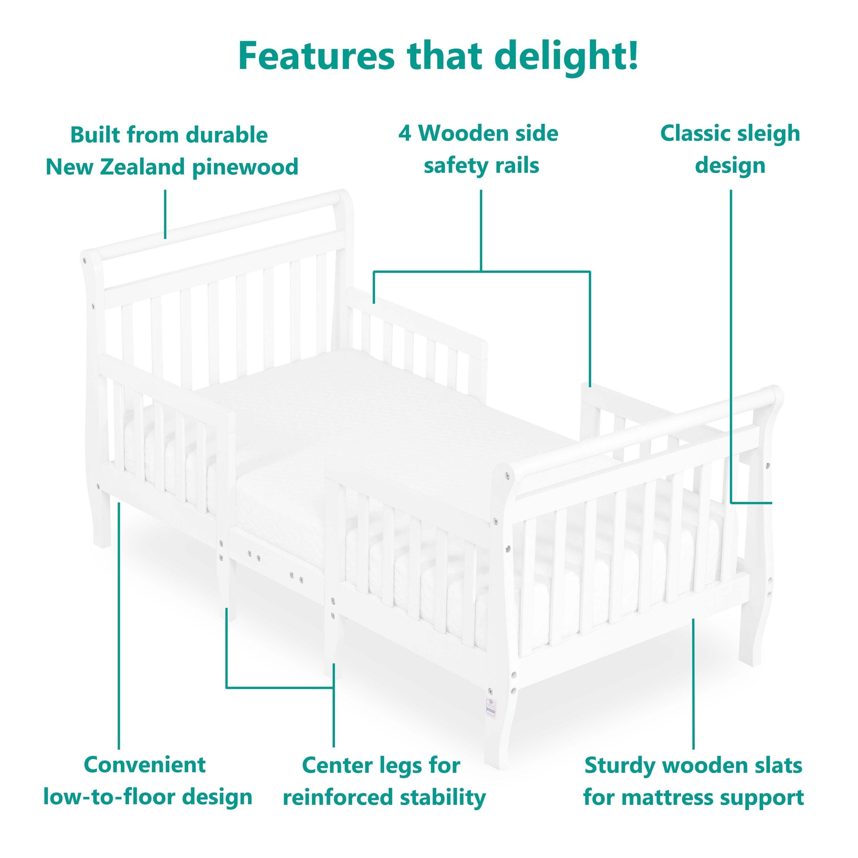 Dream On Me Emma 3In1 Convertible Toddler Bed LiDL