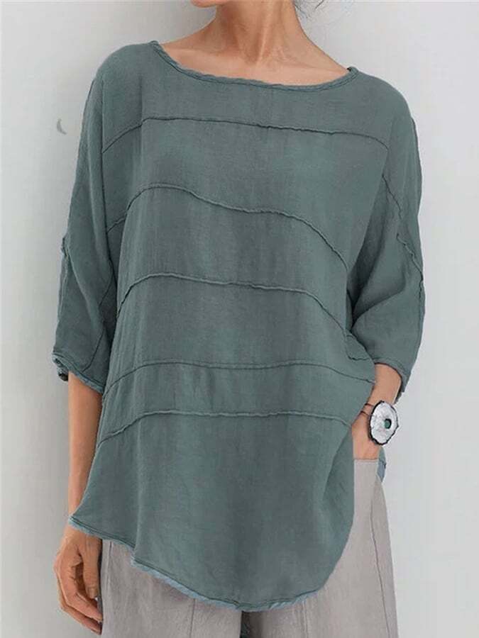 Women's Cotton Striped Casual Top