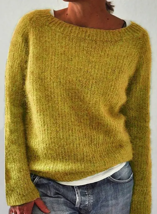 New sweater women's solid color static version basic sweater knitted sweater