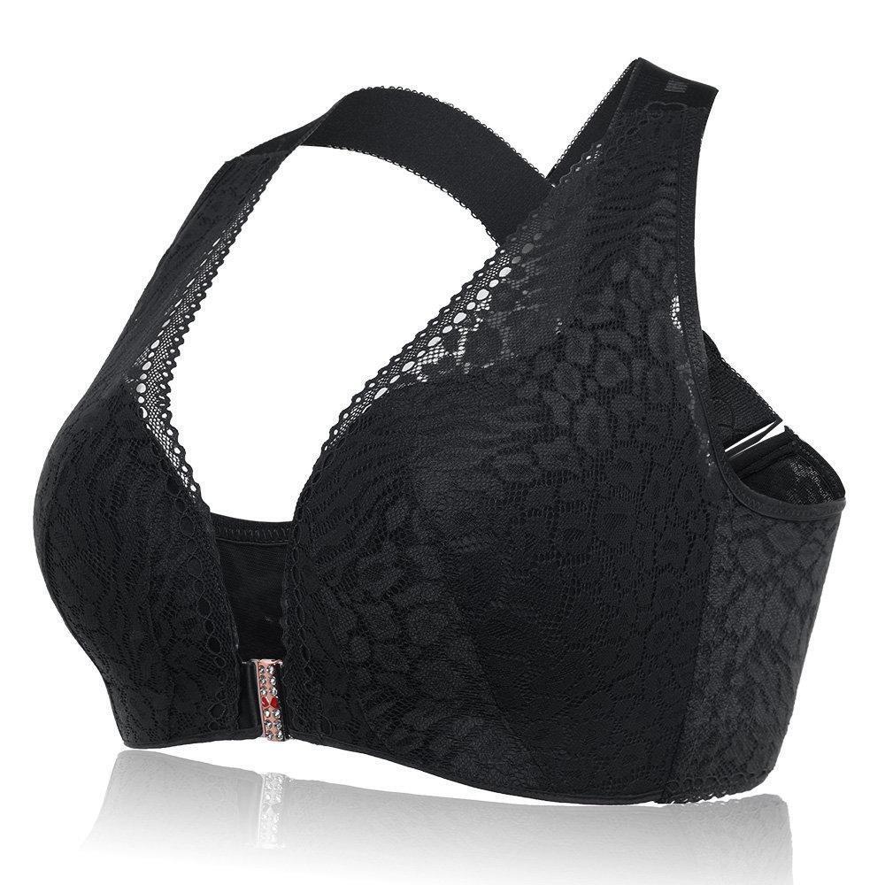 Wireless Front Closure Cross Straps Bras Jcpenney