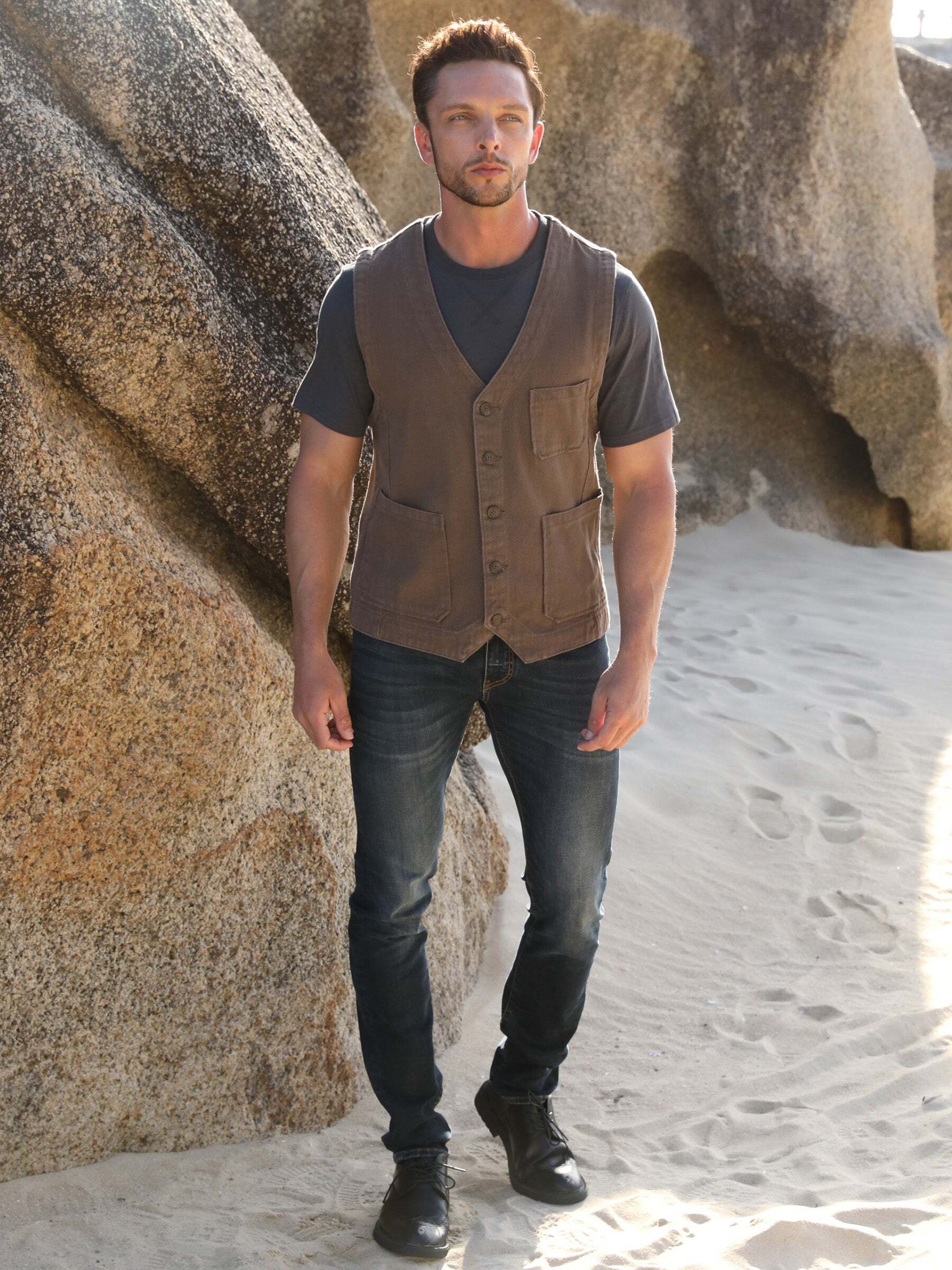 Pay Packet Vest in Wrapping Paper cjy295737