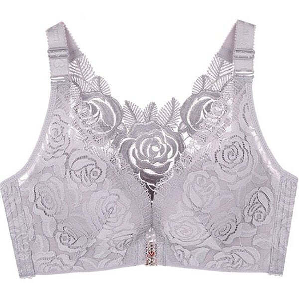 FitMe Rose Embroidery Front Closure Wirefree Bra Jcpenney